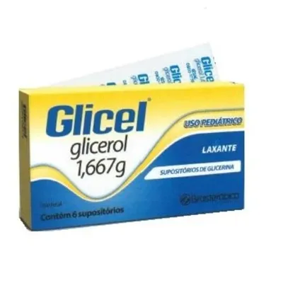 Glicel 6 Supositórios de Uso por Lactente - BRASTERAPICA