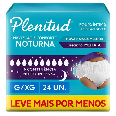 ROUP INTIMA PLENITUD PREM COMF NOTURNA G/XG 24UN