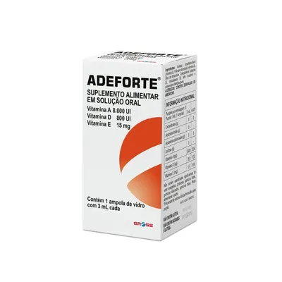 Adeforte 10.000UI 1 Ampola 3ml - GROSS