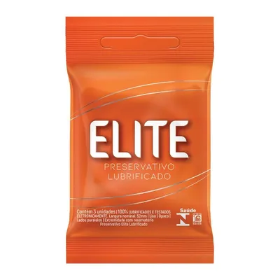 Preservativo Elite Lubrificado Embalagem 3 Un