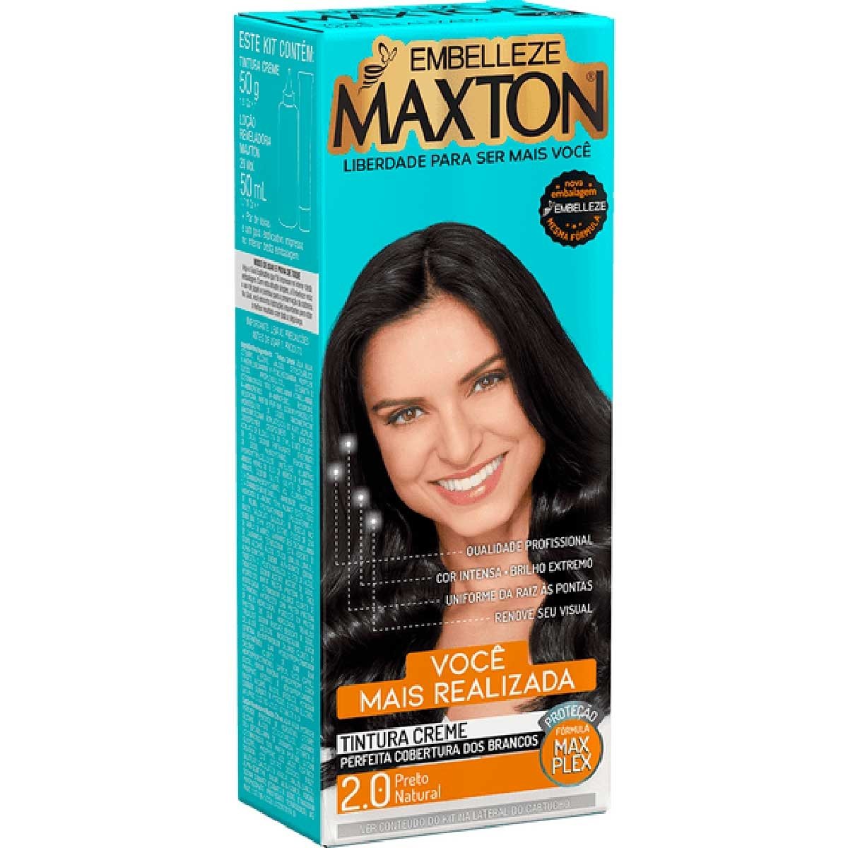Kit Coloração Maxton Preto Natural 2.0
