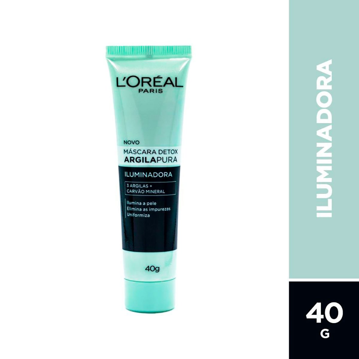 Máscara Facial Detox  Argila Pura Iluminadora 40g - LOREAL