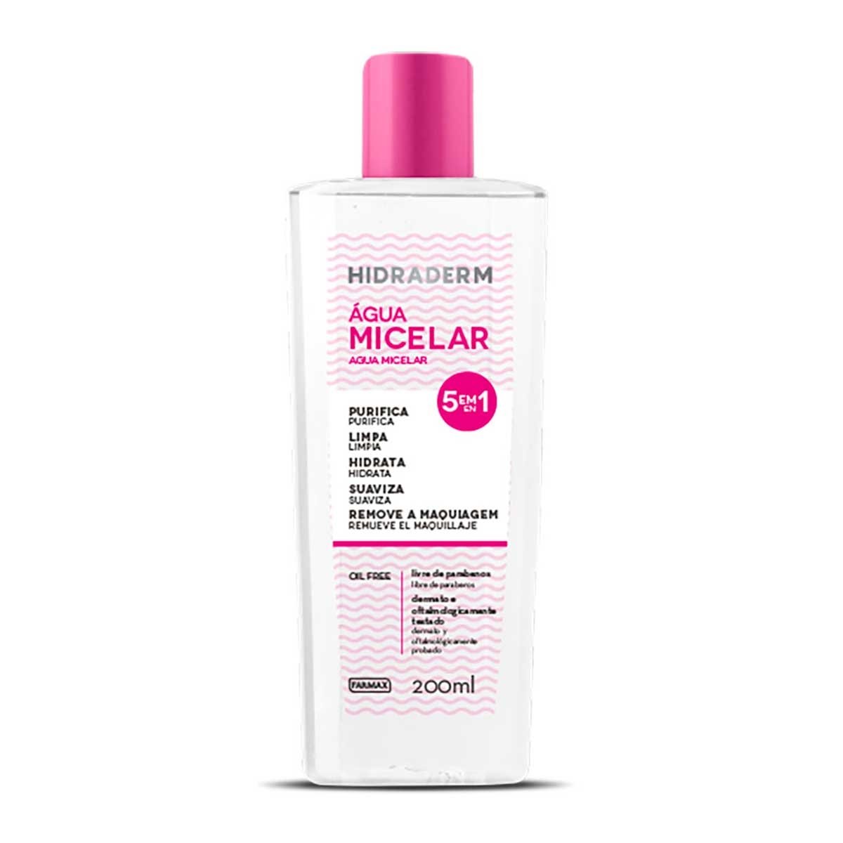 Agua Micelar Hidraderm 200ml - FARMAX