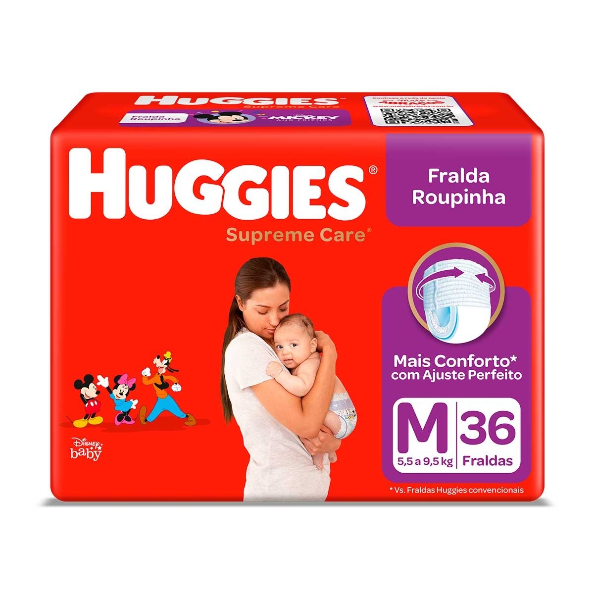 Fralda Roupinha Supreme Care M Huggies 36Un
