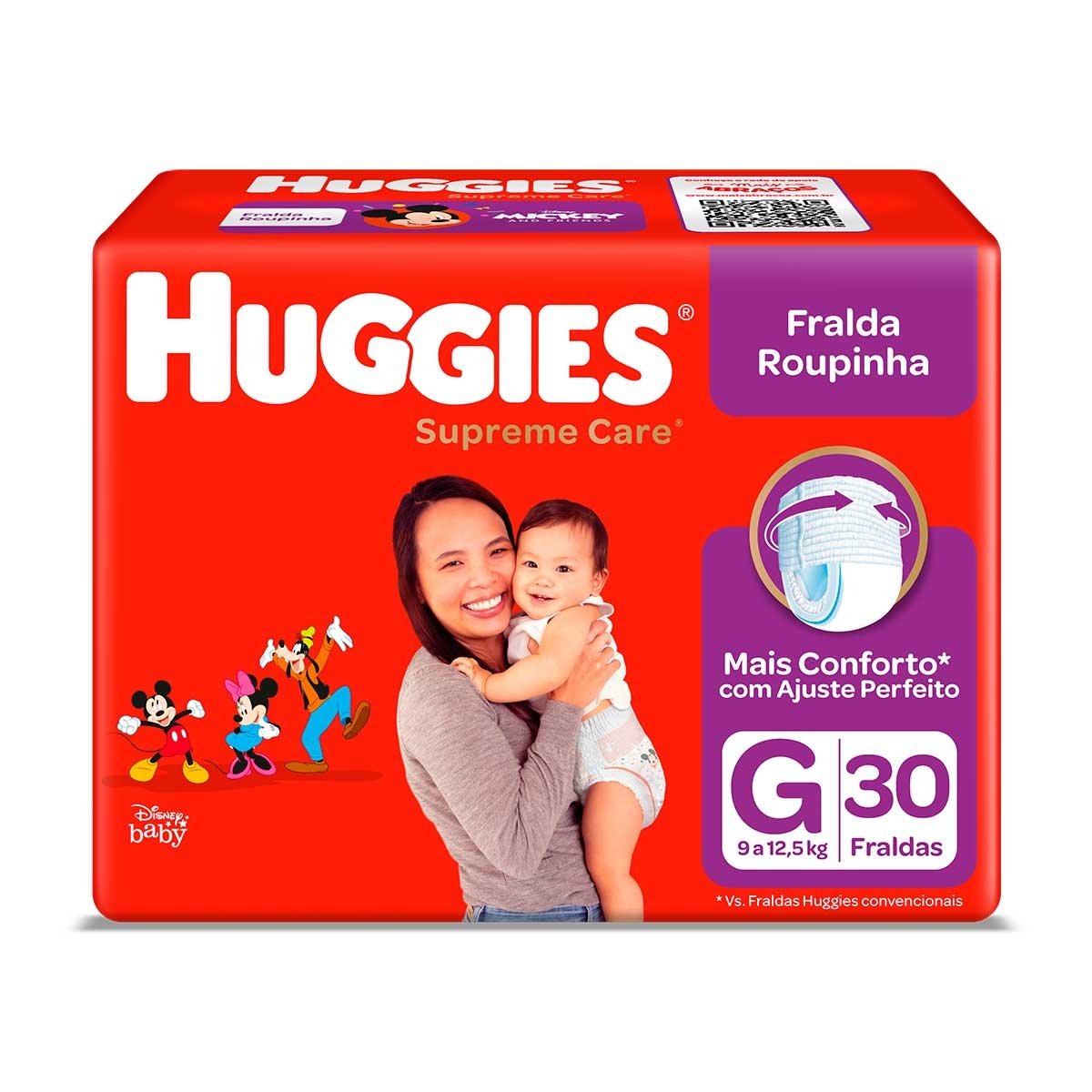 Fralda Roupinha Supreme Care G Huggies 30Un