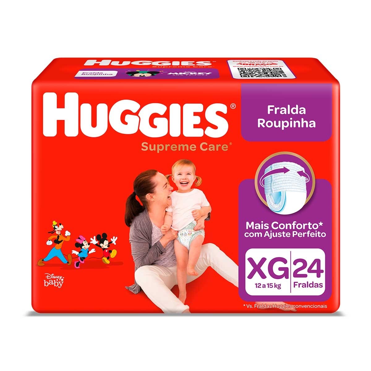 Fralda Roupinha Supreme Care Huggies Xg 24Un