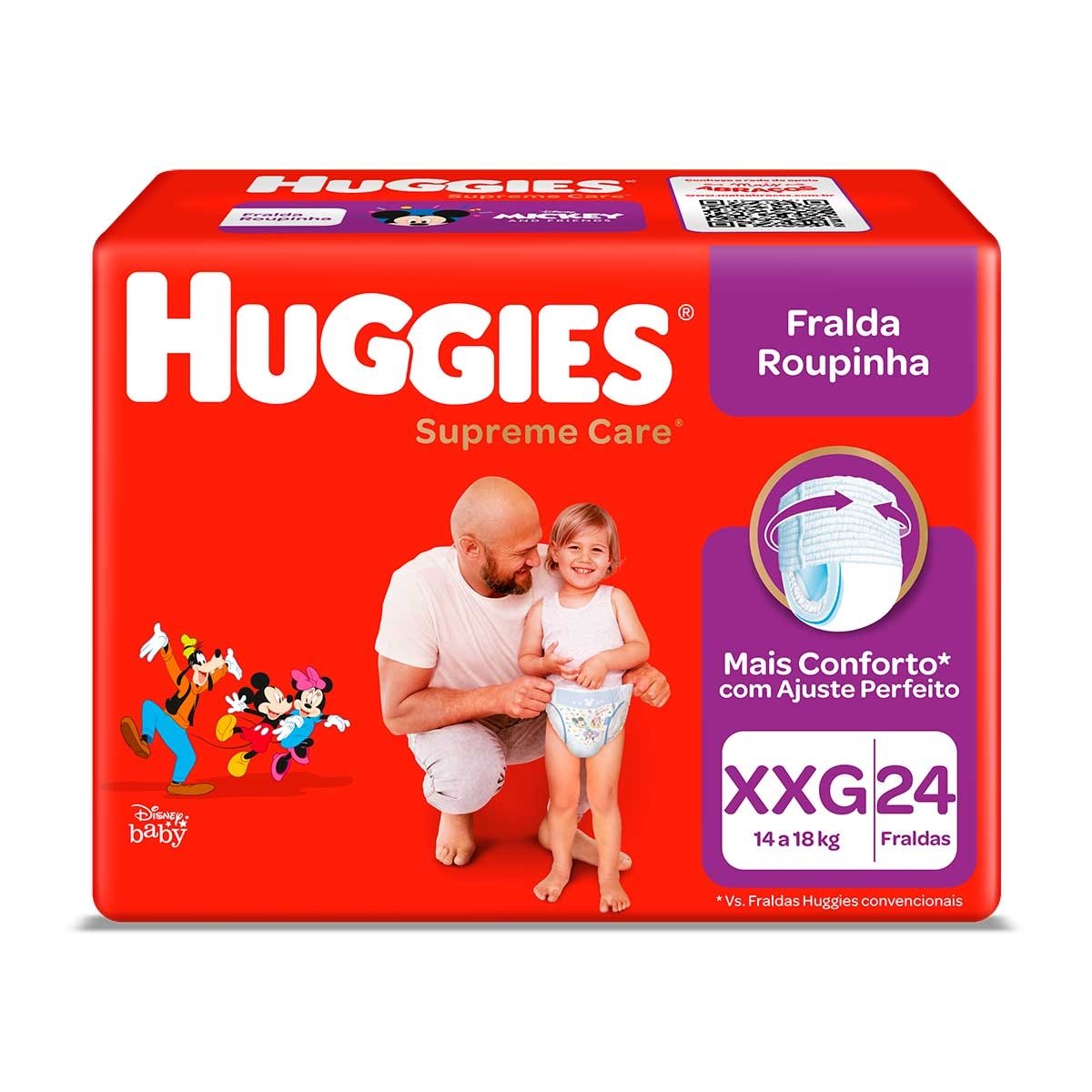Fralda Roupinha Supreme Care Xxg Huggies 24Un