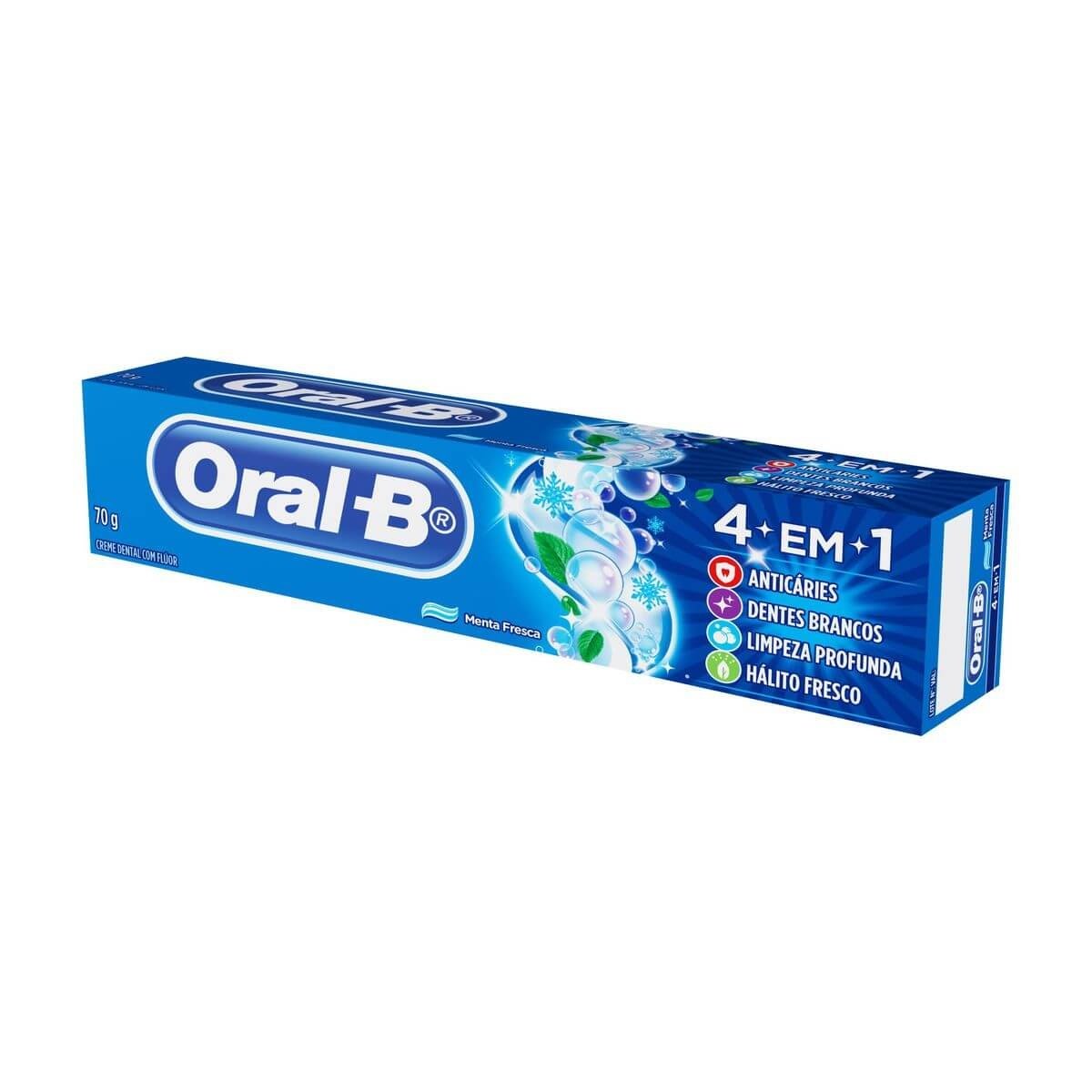 Creme Dental Oral-B 4 Em 1 Embalagem 70G
