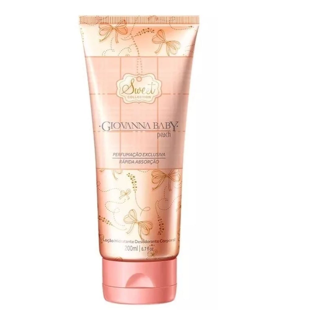 Loção Giovanna Baby Hid Peach 200ml