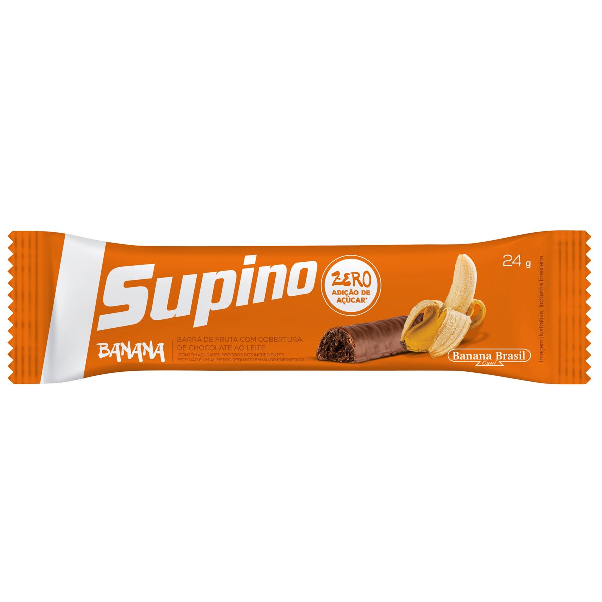 SUPINO BARRA FRUTA SUPINO TRAD BAN SABOR CHOCOLATE BRA 24G