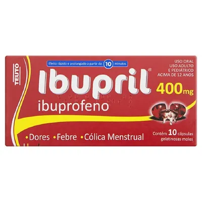 Ibupril Caps 600Mg Teuto 10 Cápsulas Gelatinosas Moles