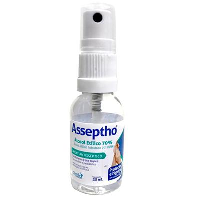 Álcool 70 Asseptho Spray 30ml Solução Tópica