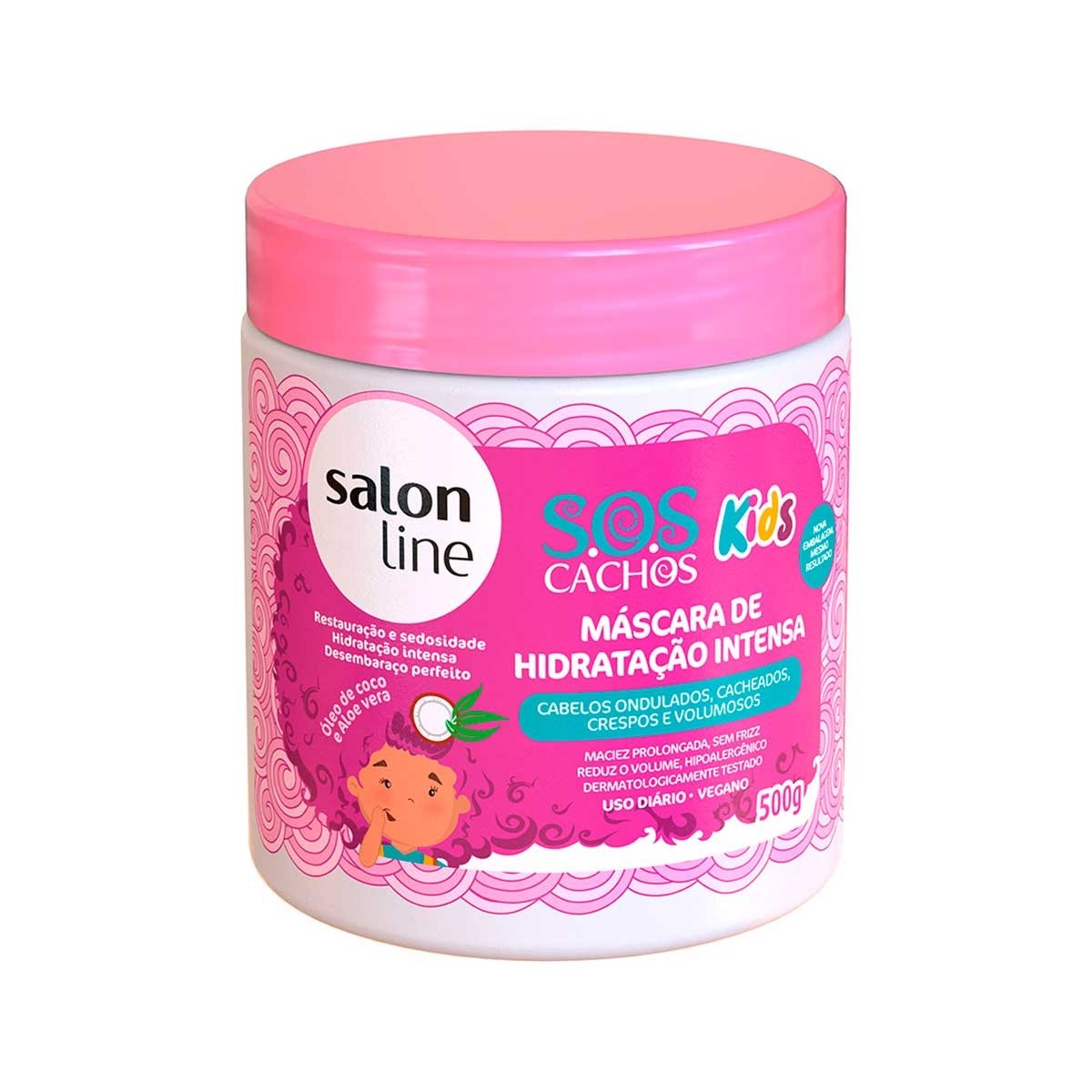 Máscara de Hidratação Intensa SOS Cachos Kids 500g