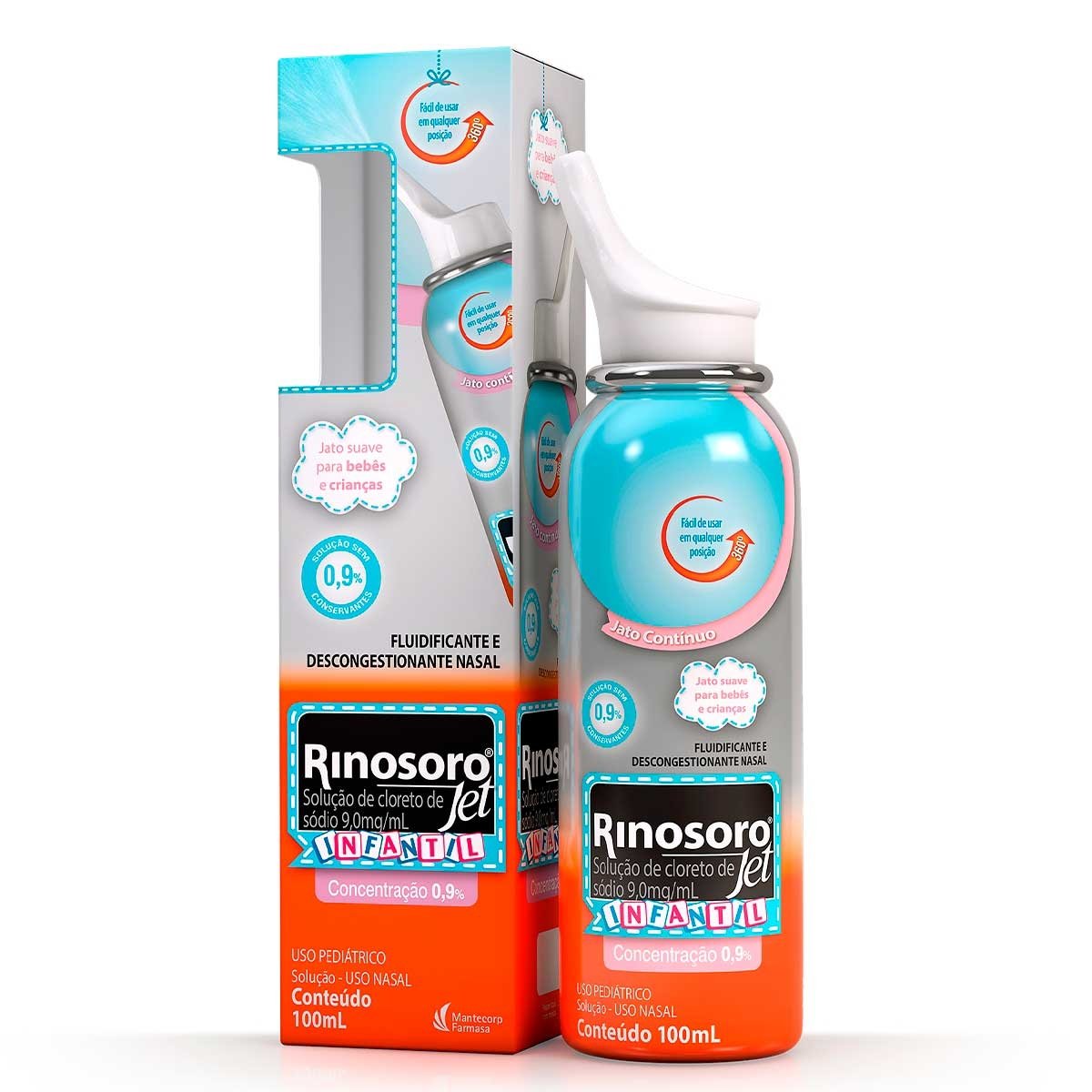 Rinosoro Jet 0,9% Infantil Solução Nasal 100ml - HYPERA