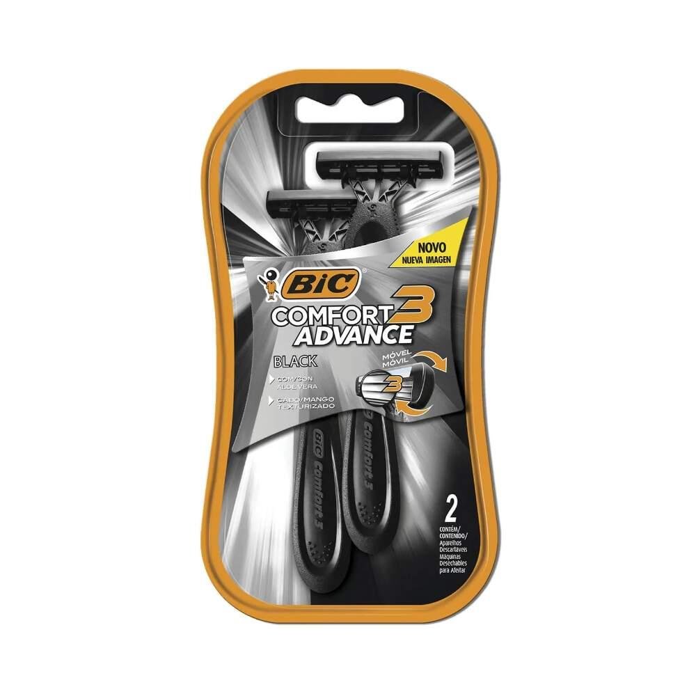 Aparelho Barbear Bic Comfort 3 Black Night 2Unidades
