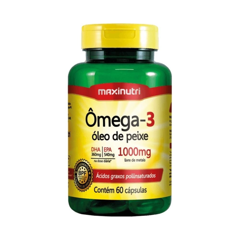 Ômega 3-6-9 1000mg Maxinutri 60 cápsulas