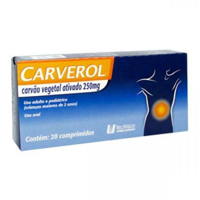 CARVEROL 250MG 20 COMPRIMIDOS