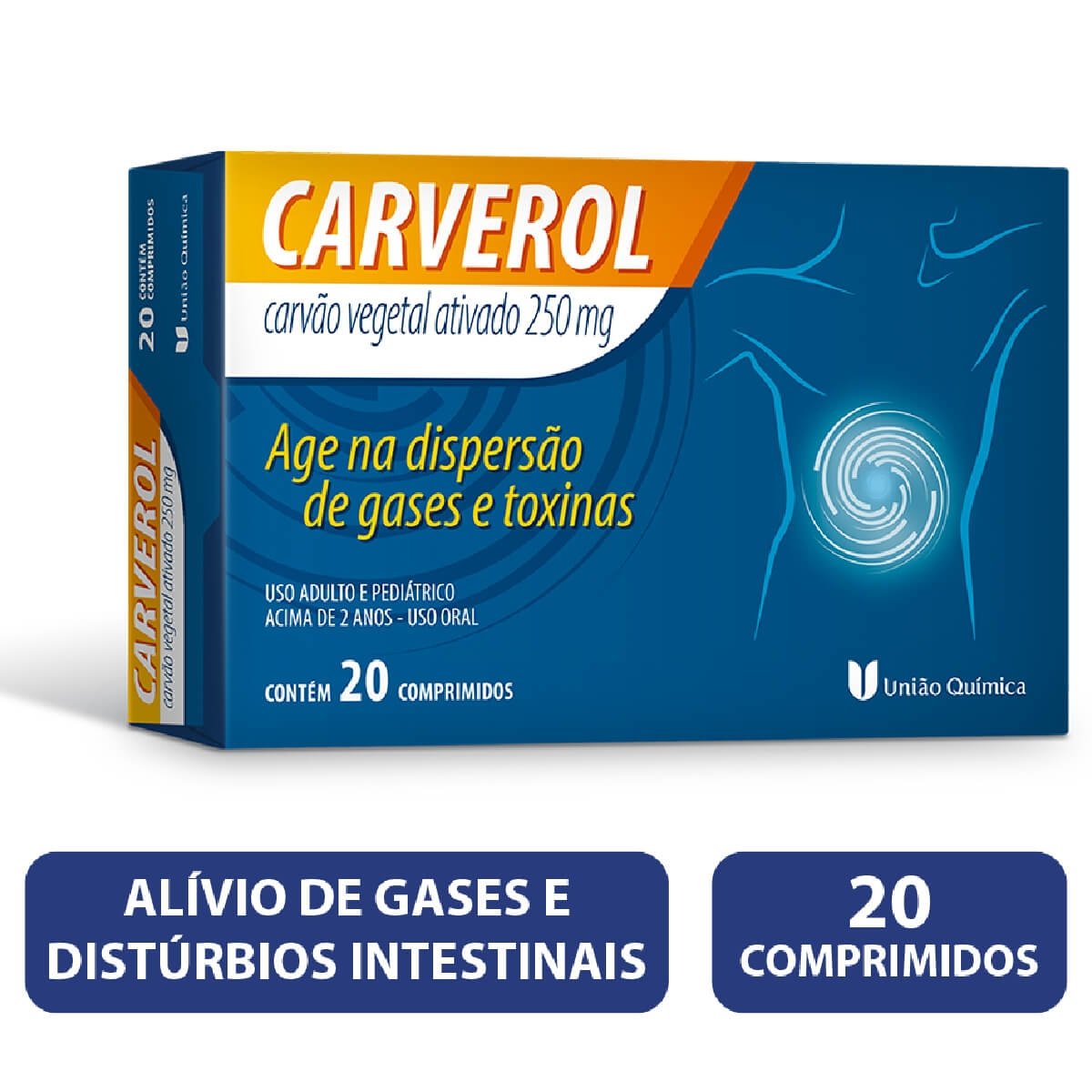 CARVEROL 250MG 20 COMPRIMIDOS