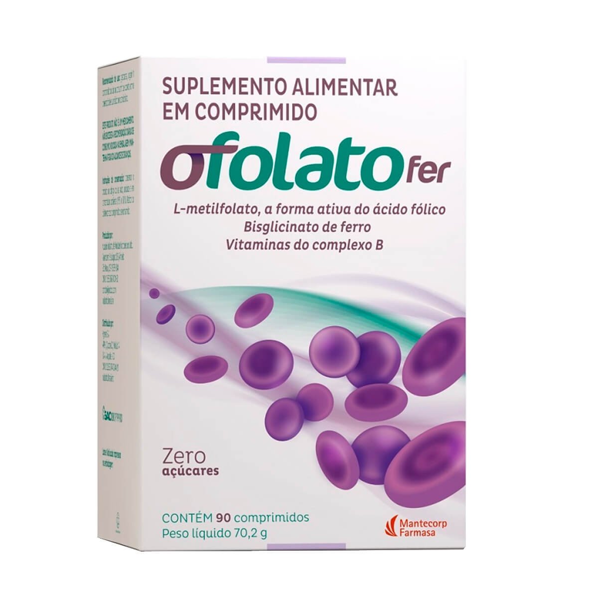 Ofolato Fer Cosmed Caixa Com 90 Comprimidos