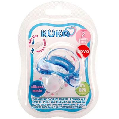 Chupeta Elegance Plus com Bico Ortodôntico 2 Azul - KUKA