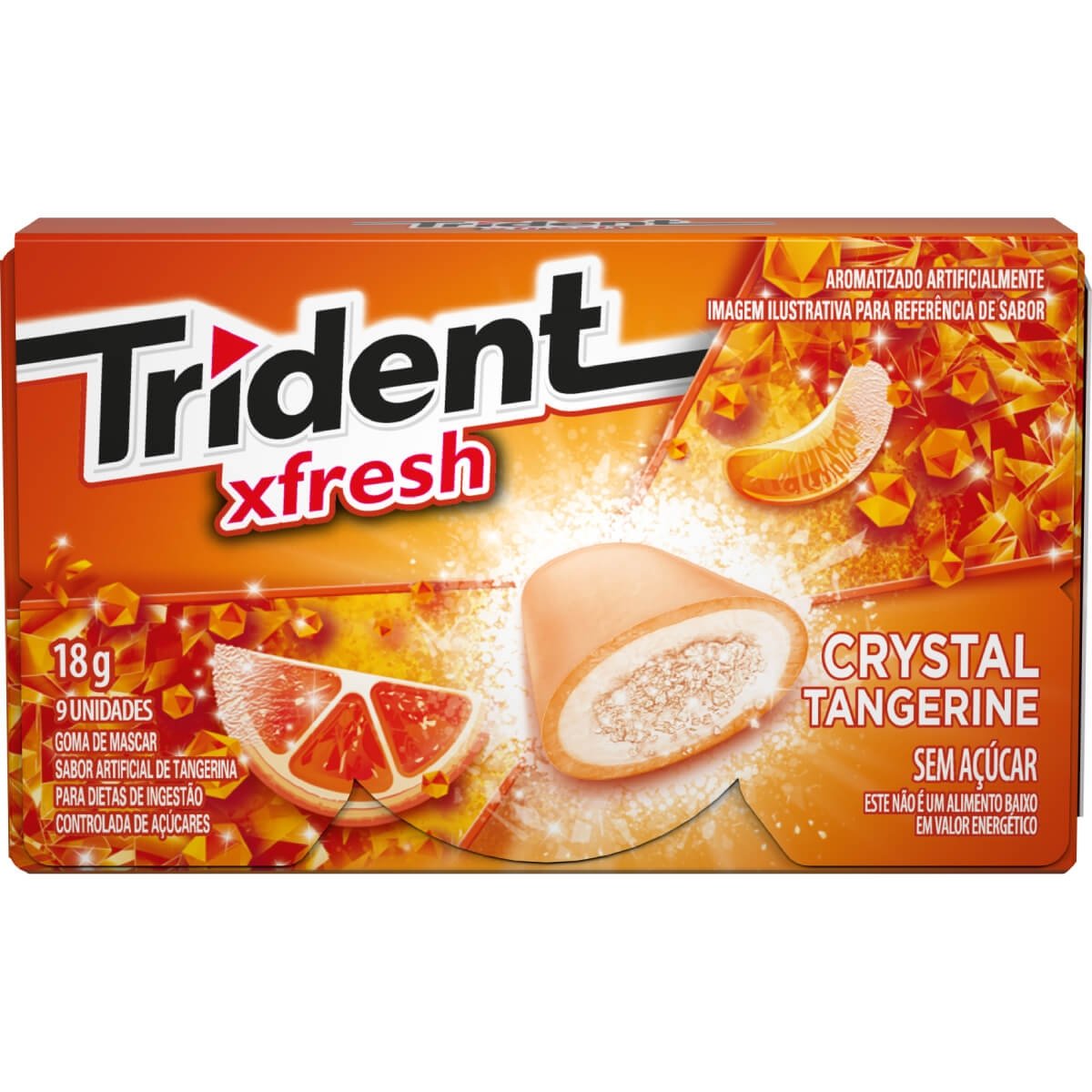 Gomas de Mascar Carteira Tangerina 18g - TRIDENT