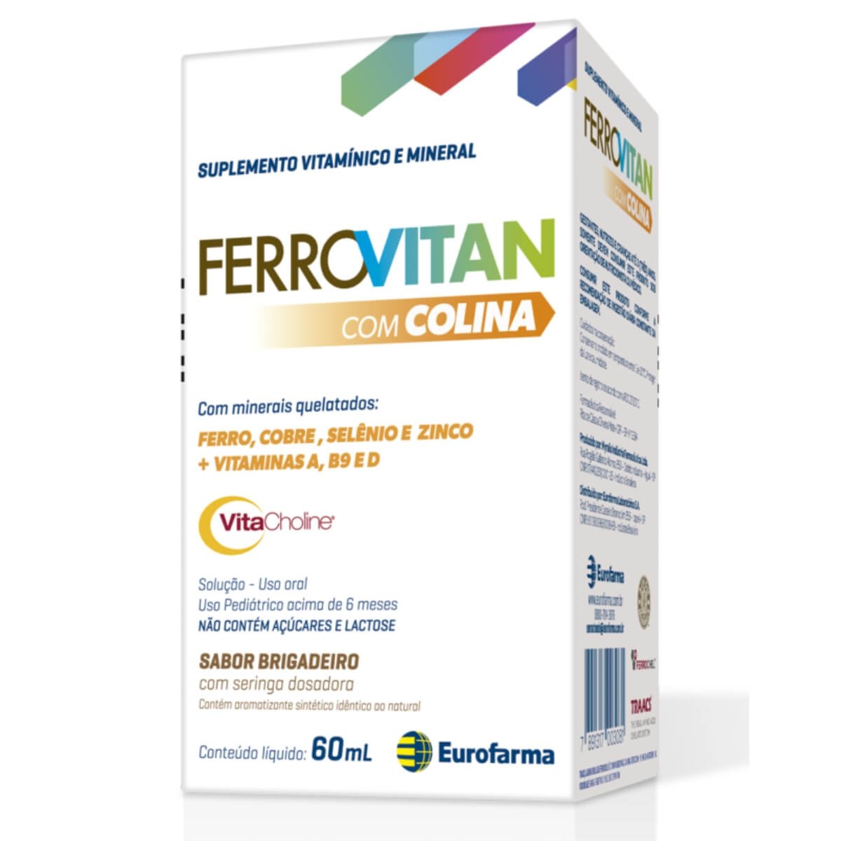 Ferrovitan Sabor Brigadeiro Eurofarma 60Ml