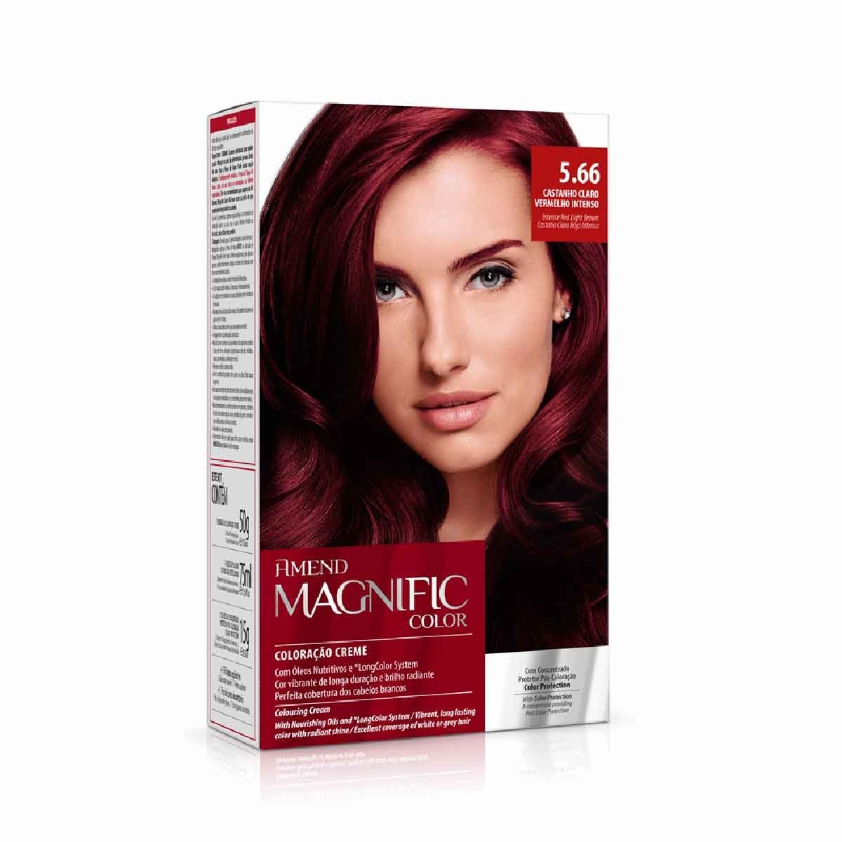 Coloração Creme Amend Magnific Color 55.4 Amora