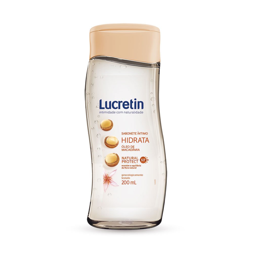 Sabonete Líquido Íntimo Lucretin Hidrata 200Ml