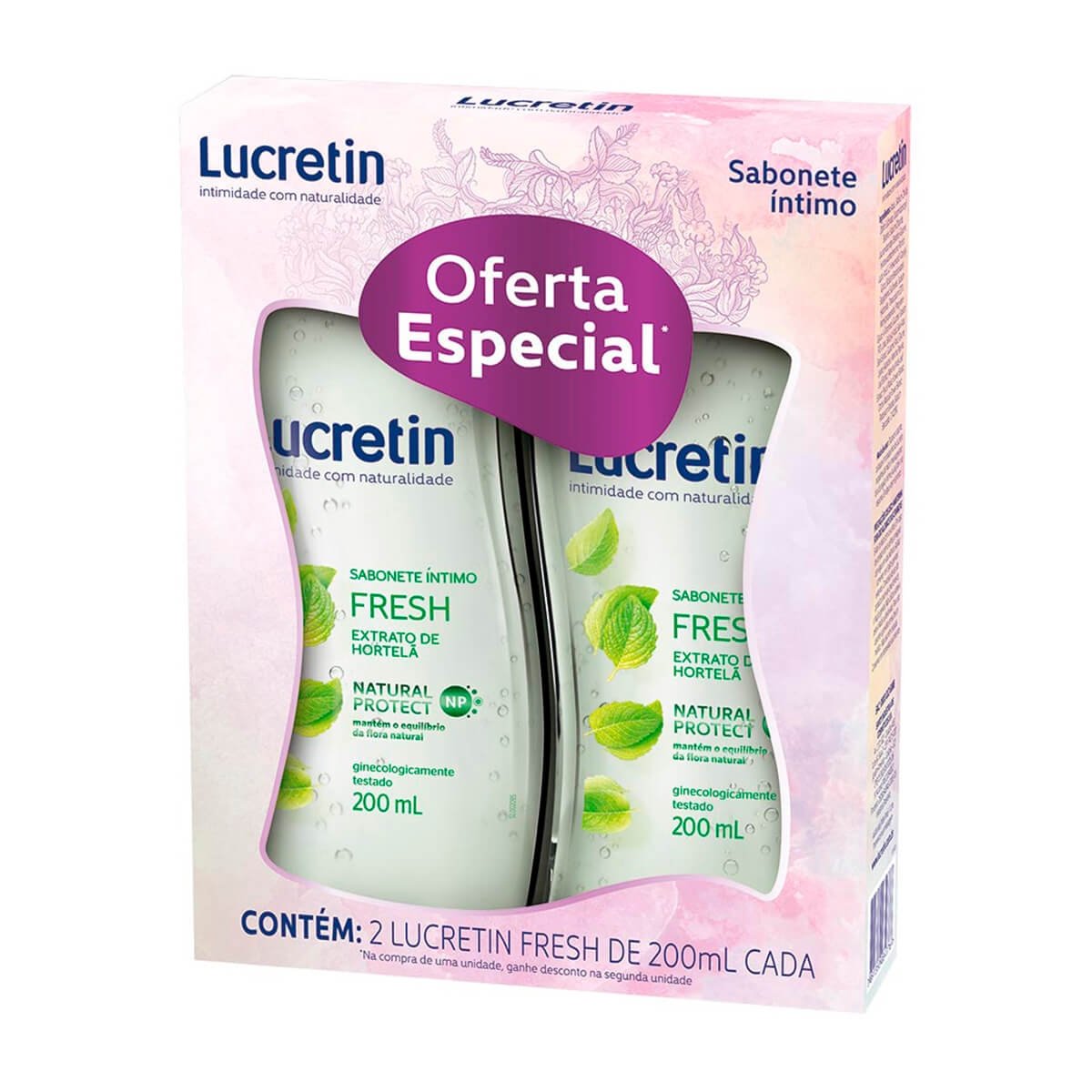 Kit Sabonete Íntimo Fresh 2x200ml - LUCRETIN