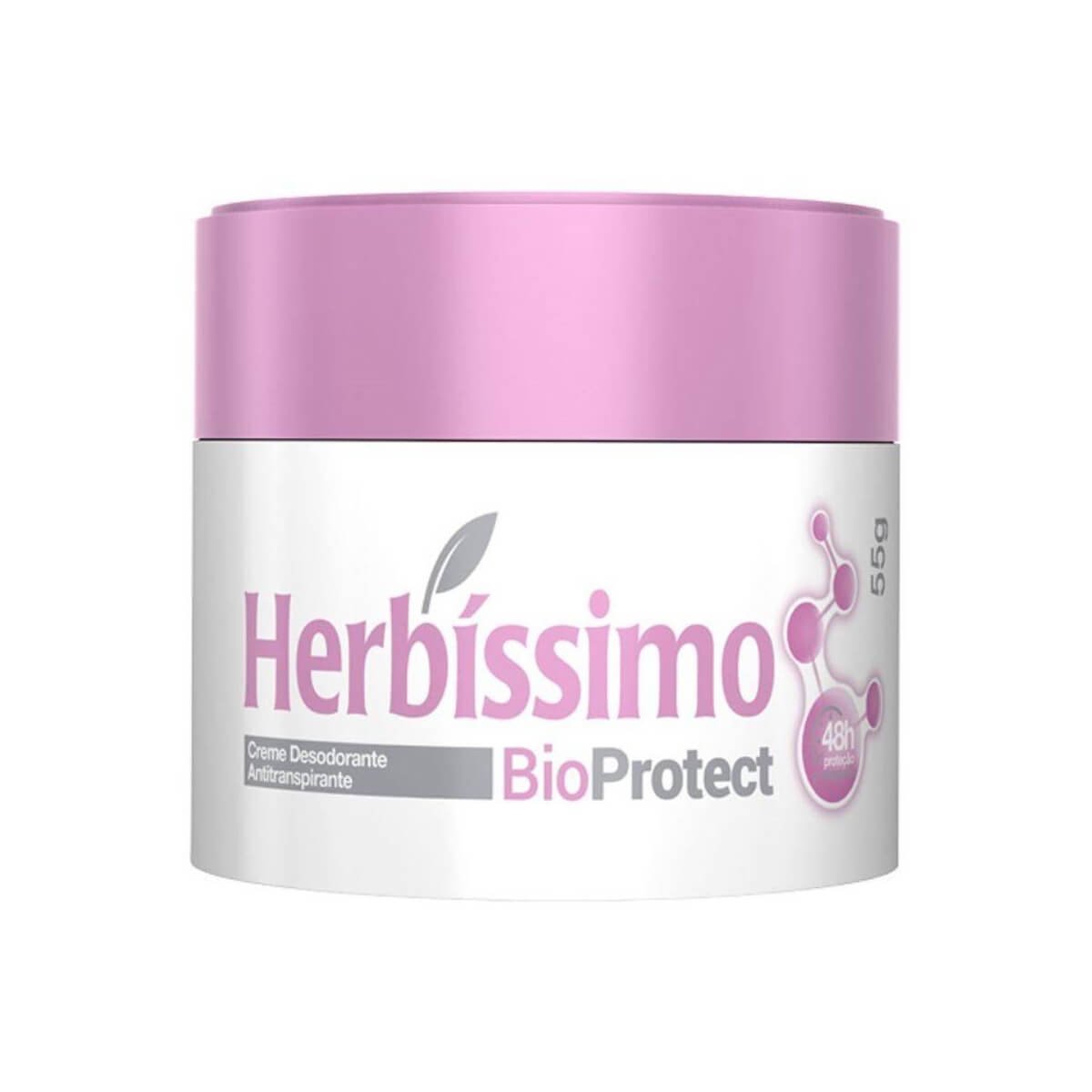 Desodorante Creme Bio Protect Hibisco 55g - HERBISSIMO