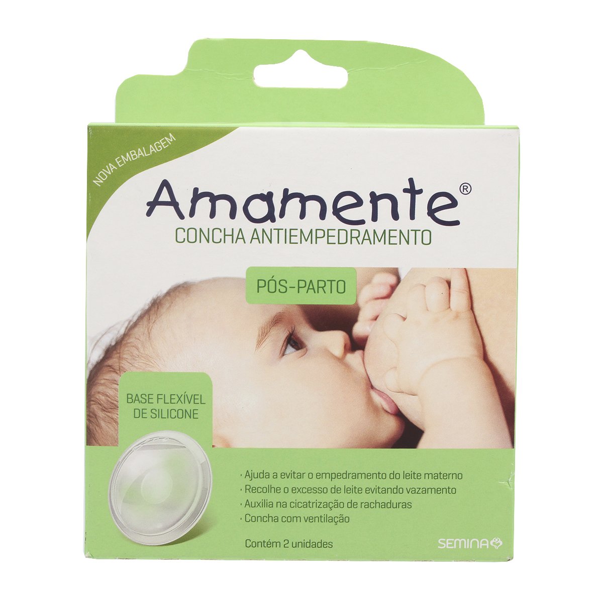 Concha Antiempedramento Amamente Pós Parto 2 unidades