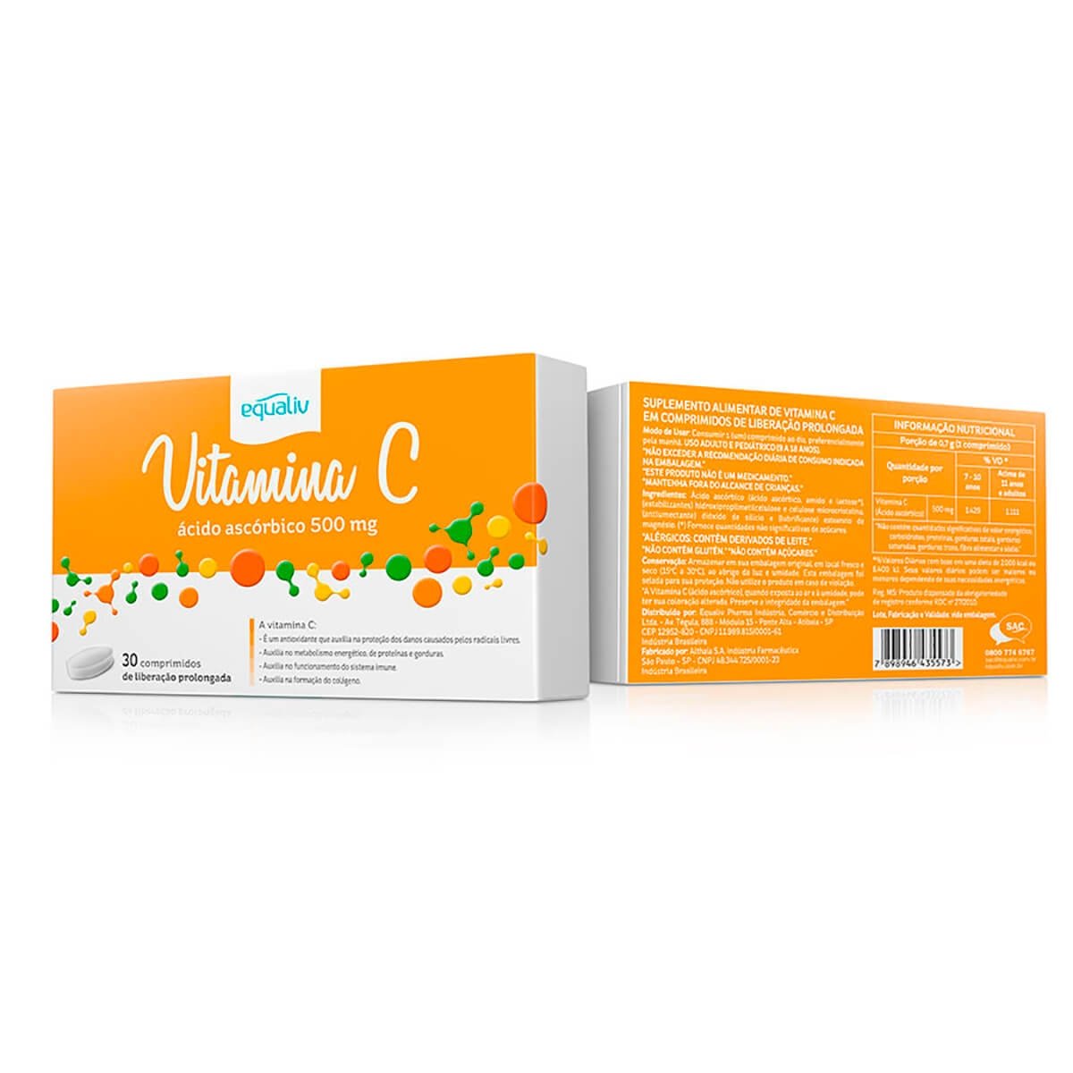 Equaliv Vitamina C 500Mg 30Comprimidos