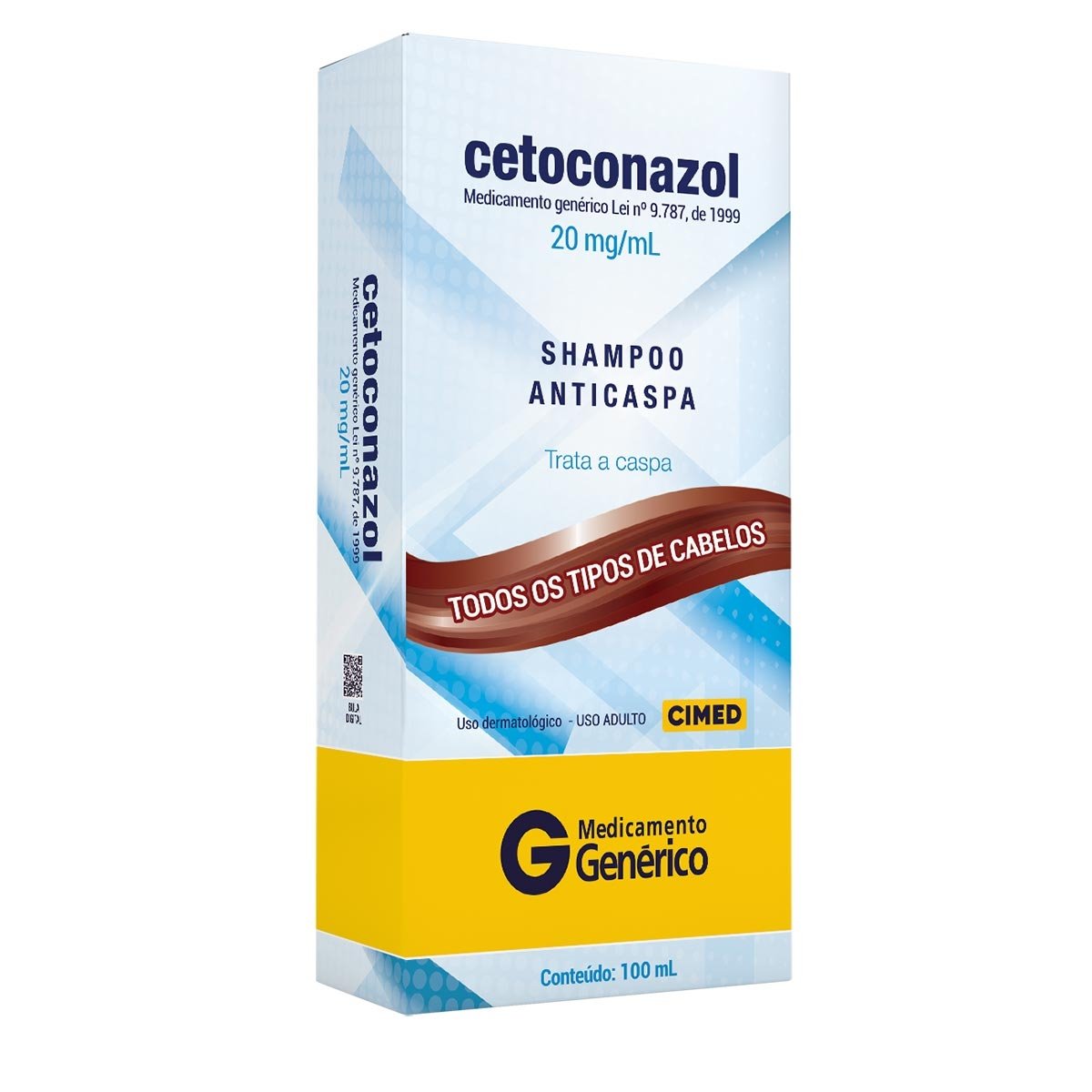 Cetoconazol Shampoo Anticaspa 100ml - CIMED