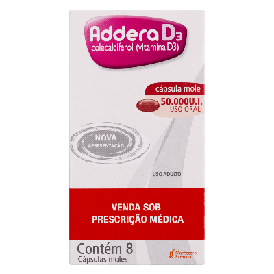 Addera D3 50.000Ui Com 8 Capsulas