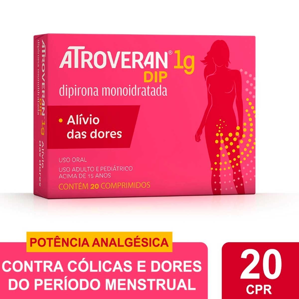 Atroveran Dip 1G Caixa Com 20 Comprimidos