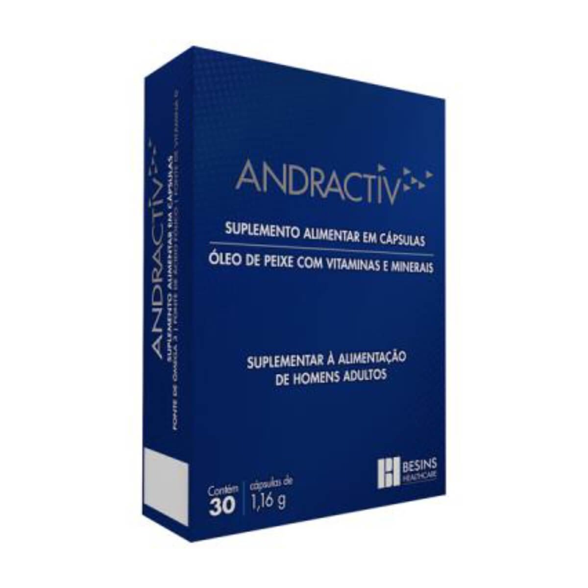 Suplemento Alimentar Andractiv Besins Healthcare 30 Cápsulas
