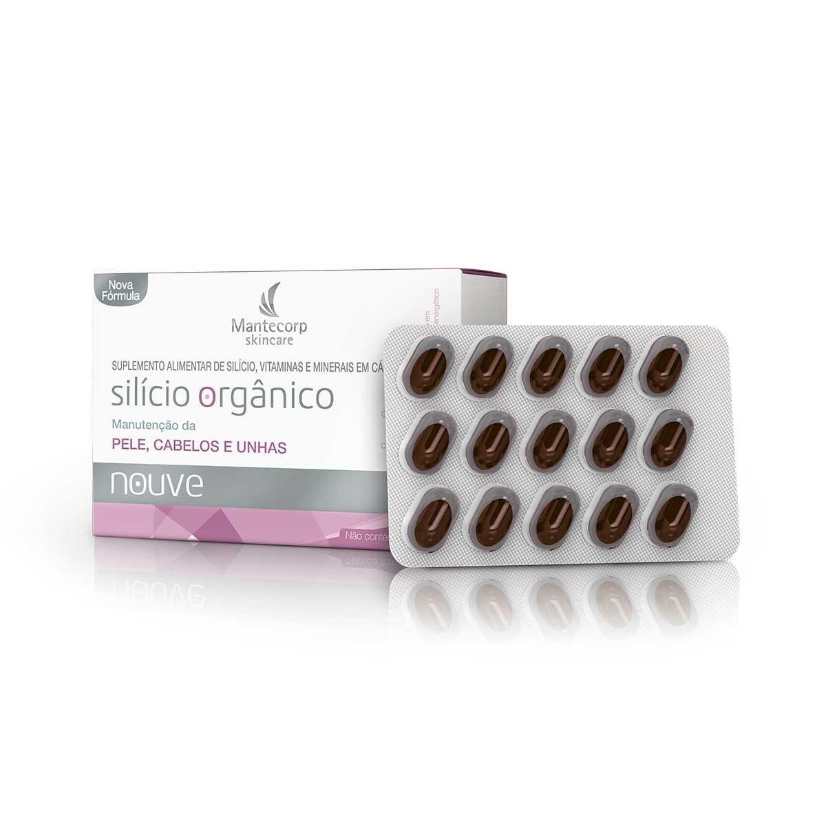 Nouve Silício Orgânico 60 Cápsulas