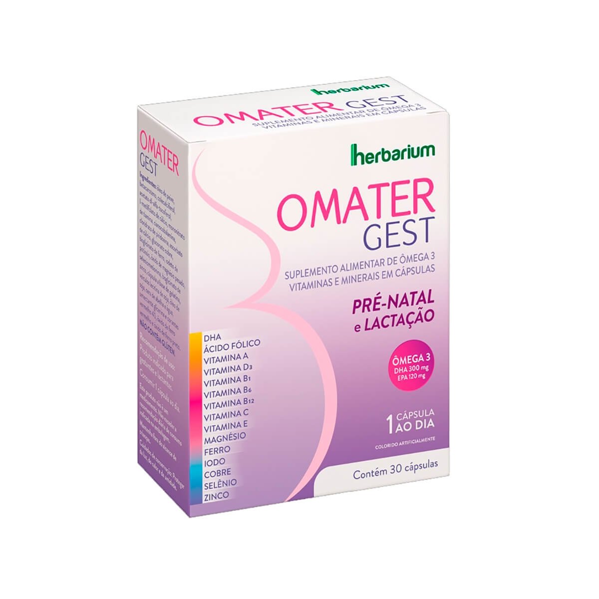 Omater Gest Herbarium Caixa Com 30 Cápsulas