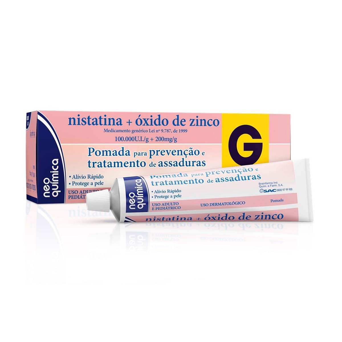 Pomada Assadura Nistatina Oxido De Zinco 60G