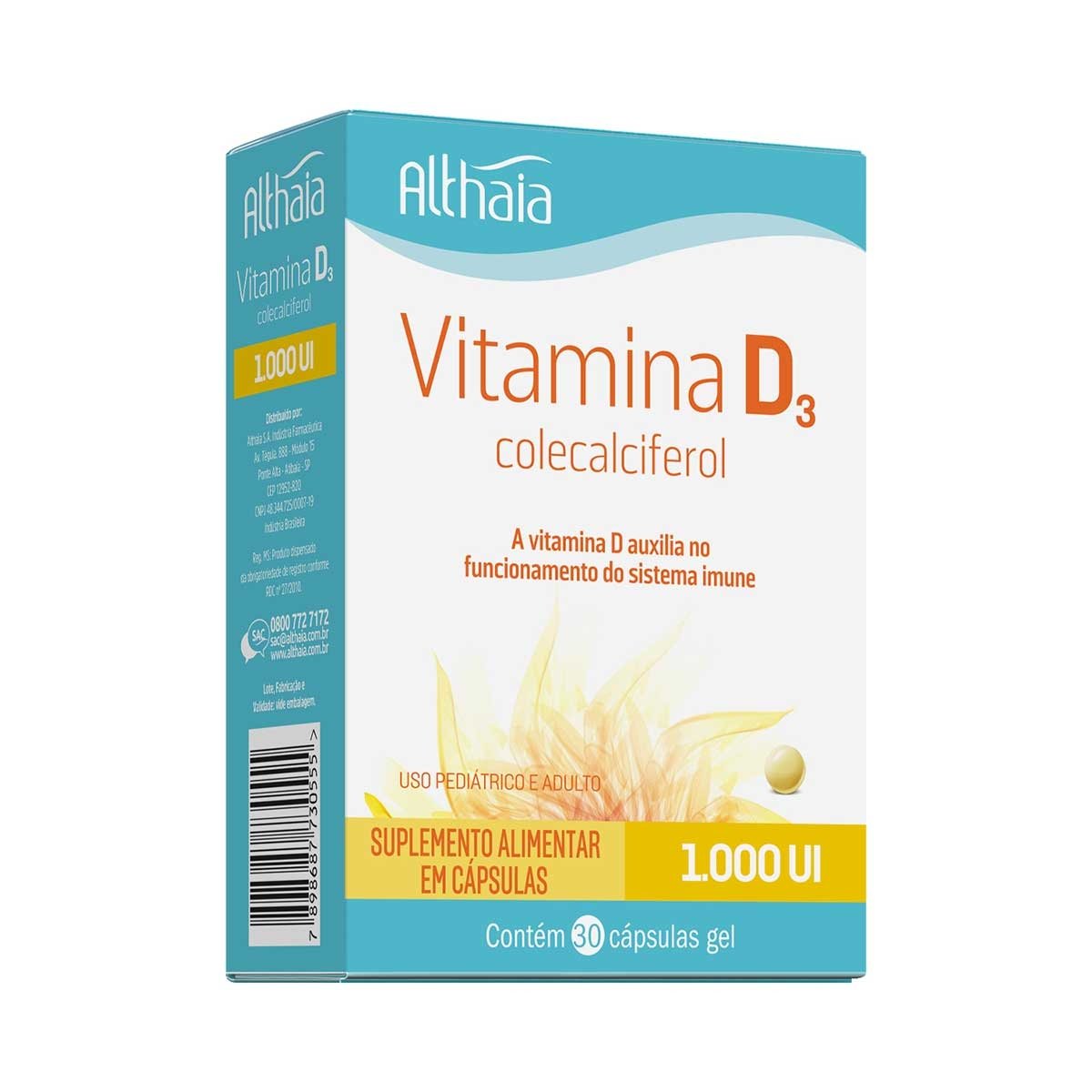 VITAMINA D 1.000UI 30 CAPSULAS (ATG)