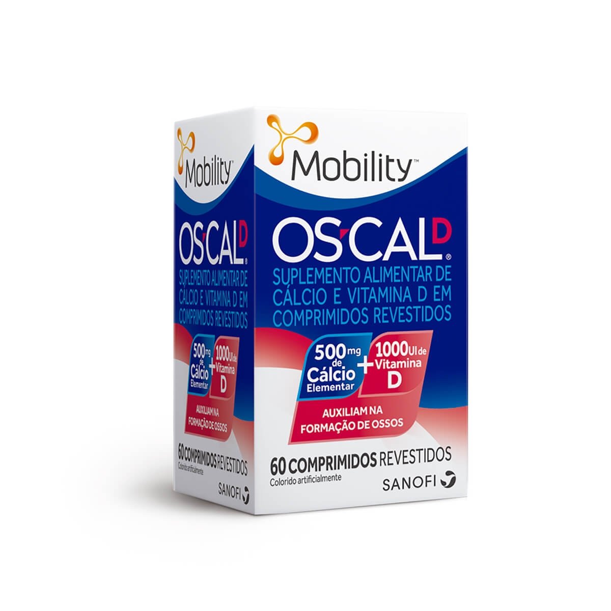 Oscal D 500Mg + 1000Ui Sanofi Caixa Com 60 Comprimidos