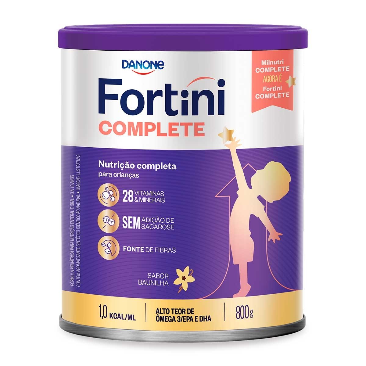 Suplemento Infantil Completo Sabor Baunilha Fortini 800G