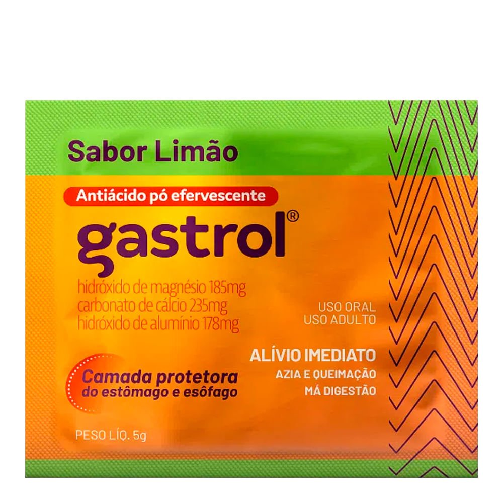 Gastrol Sabor Limão Pó Efervescente 5g - NEO QUIMICA