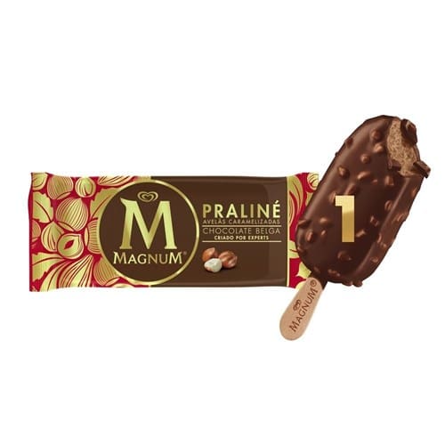 Sorvete Praliné Chocolate E Creme De Avelã Magnum Kibon 90Ml