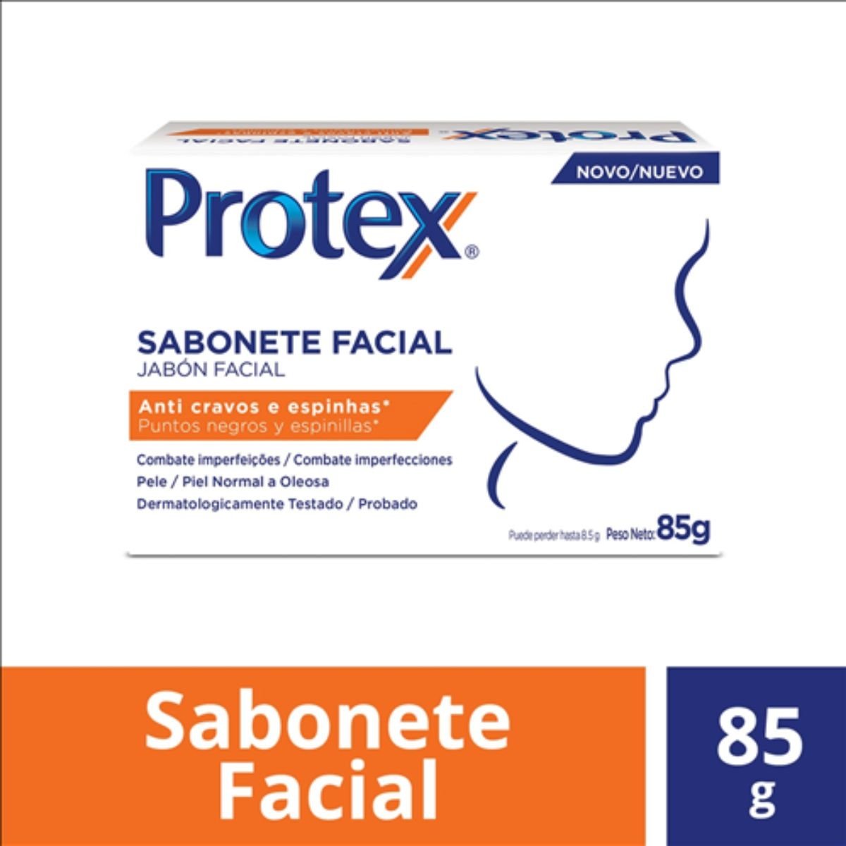 Sabonete Facial Protex Anti-Cravos 85G