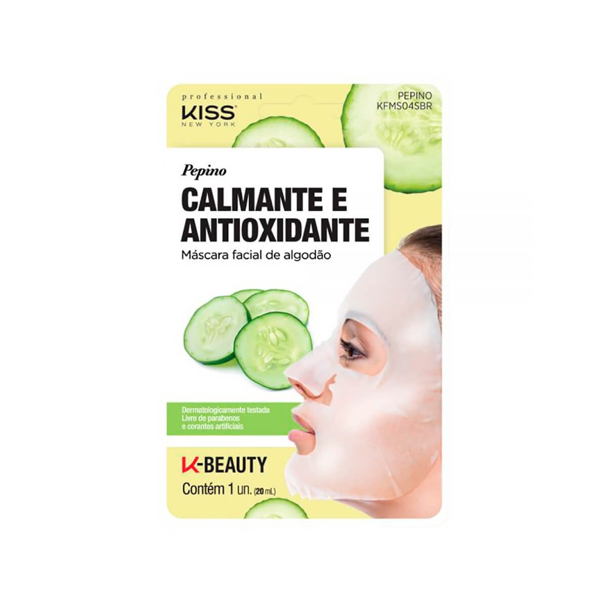 Mascara Facial De Algodao Pepino
