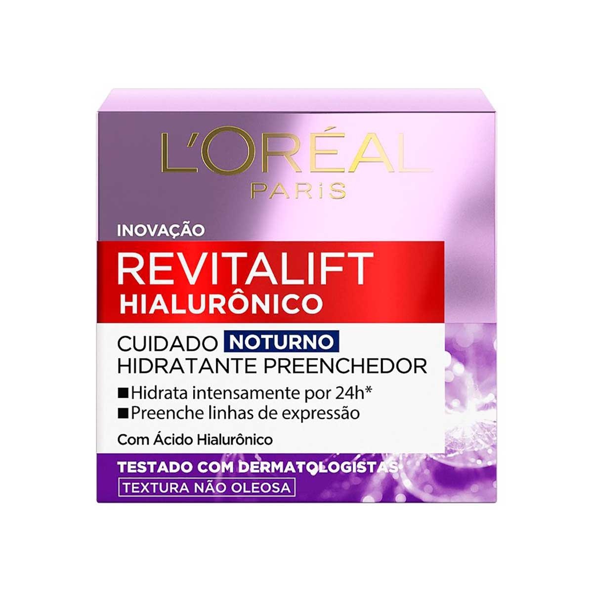 Creme Fac Revitalift Hialurônico Noturno 49g - L'ORÉAL PARIS