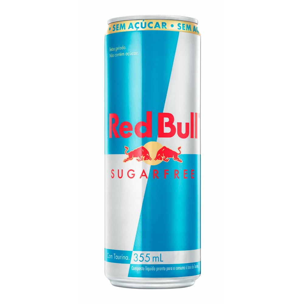 Energético Sem Açúcar Red Bull Energy Drink Sugarfree 355Ml
