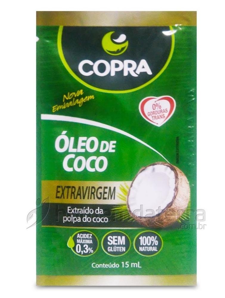 Óleo De Coco Copra Extra Virgem Sachê 15Ml