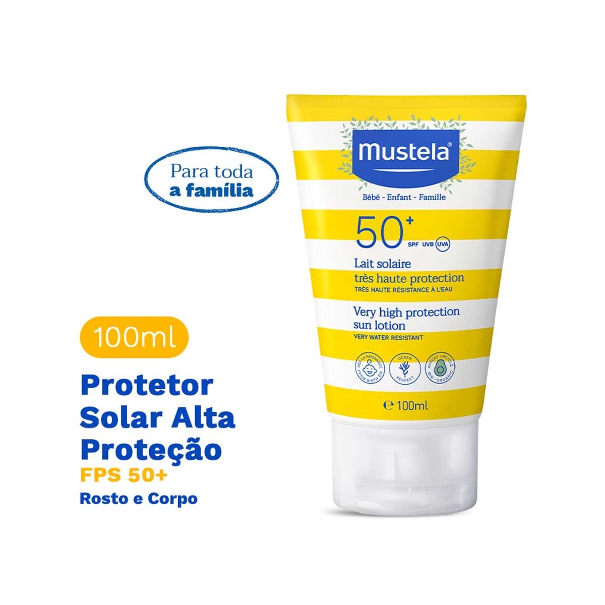 MUSTELA PROTOR SOLAR INFANTIL LOCAO FPS50+100ML